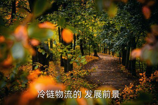 冷链物流的 发展前景