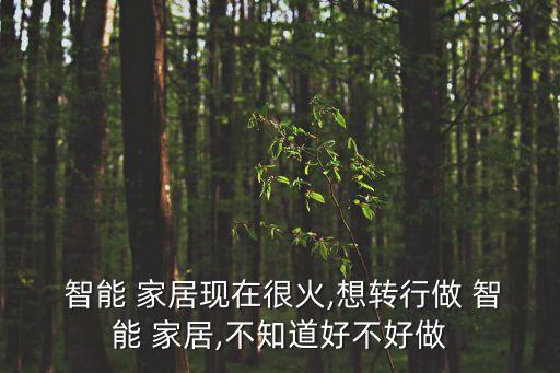  智能 家居现在很火,想转行做 智能 家居,不知道好不好做