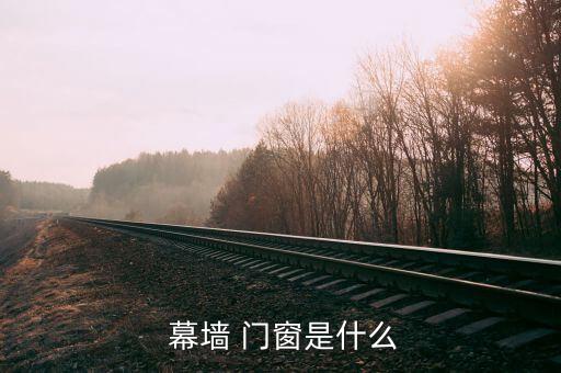  幕墙 门窗是什么