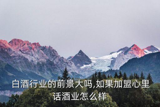  白酒行业的前景大吗,如果加盟心里话酒业怎么样