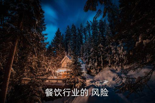 餐饮行业的 风险