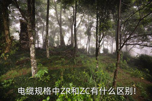 电缆规格中ZR和ZC有什么区别!