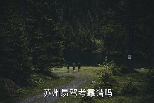  苏州易驾考靠谱吗