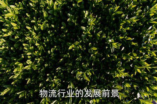  物流行业的发展前景