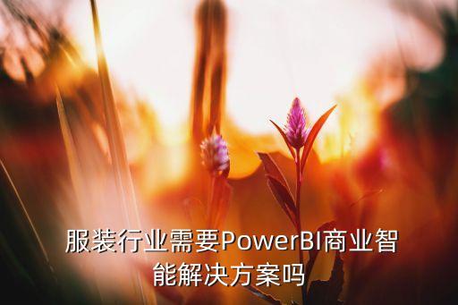  服装行业需要PowerBI商业智能解决方案吗