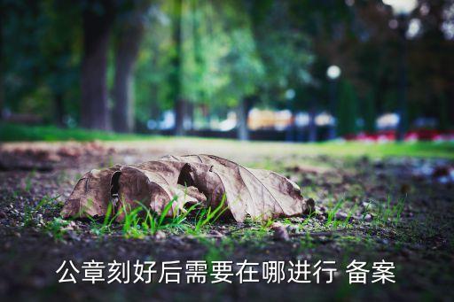 公章刻好后需要在哪进行 备案