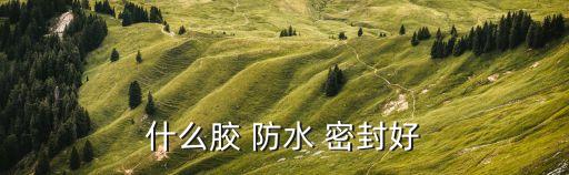 什么胶 防水 密封好