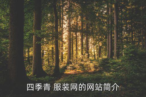 四季青 服装网的网站简介