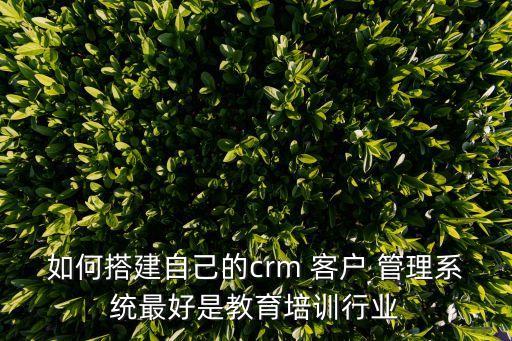 客户管理系统行业分析,哪些行业适合使用crm?