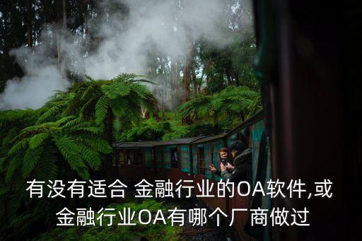 有没有适合 金融行业的OA软件,或 金融行业OA有哪个厂商做过