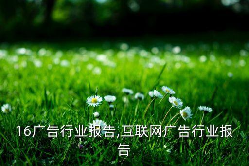 2016广告行业报告,互联网广告行业报告
