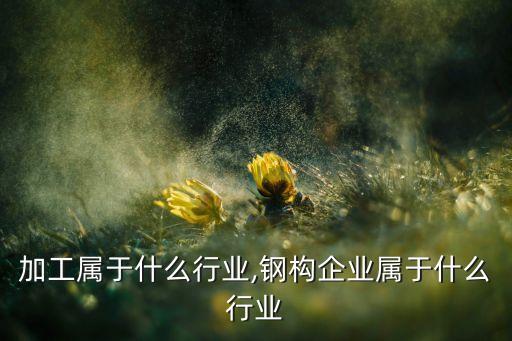 钢构加工属于什么行业,钢构企业属于什么行业