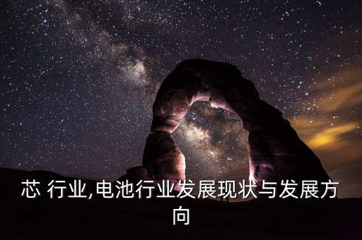 电池芯 行业,电池行业发展现状与发展方向