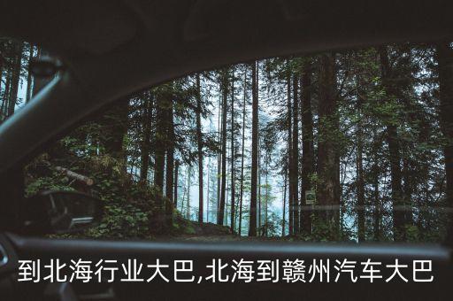 赣州到北海行业大巴,北海到赣州汽车大巴