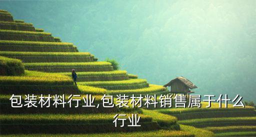 电子包装材料行业,包装材料销售属于什么行业