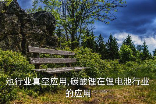 锂电池行业真空应用,碳酸锂在锂电池行业的应用