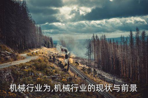 食品机械行业为,机械行业的现状与前景
