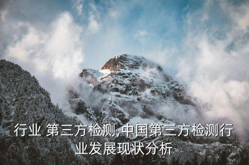 涉足行业 第三方检测,中国第三方检测行业发展现状分析
