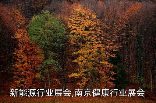 南京新能源行业展会,南京健康行业展会