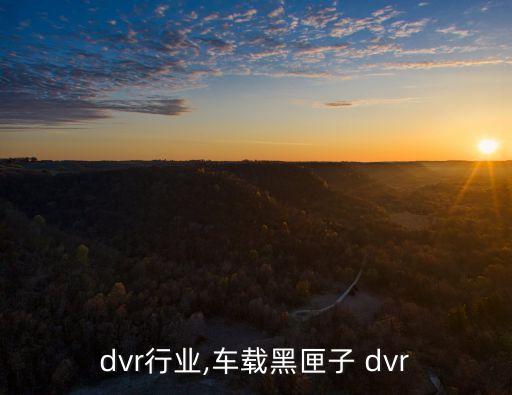 车载dvr行业,车载黑匣子 dvr