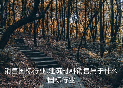 沥青销售国标行业,建筑材料销售属于什么国标行业
