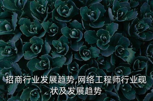 网络招商行业发展趋势,网络工程师行业现状及发展趋势