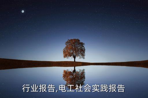 电工行业报告,电工社会实践报告