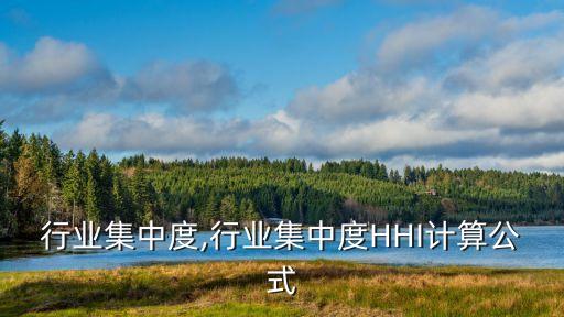 乳品行业集中度,行业集中度HHI计算公式