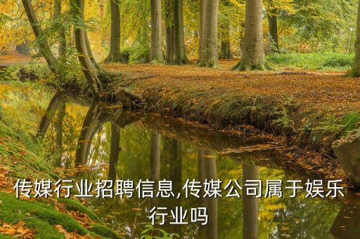 娱乐传媒行业招聘信息,传媒公司属于娱乐行业吗