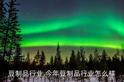 休闲豆制品行业,今年豆制品行业怎么样