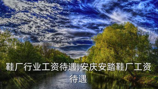 武汉鞋厂行业工资待遇,安庆安踏鞋厂工资待遇