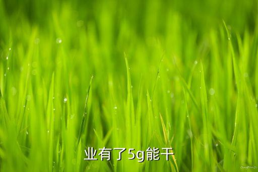 各行业有了5g能干