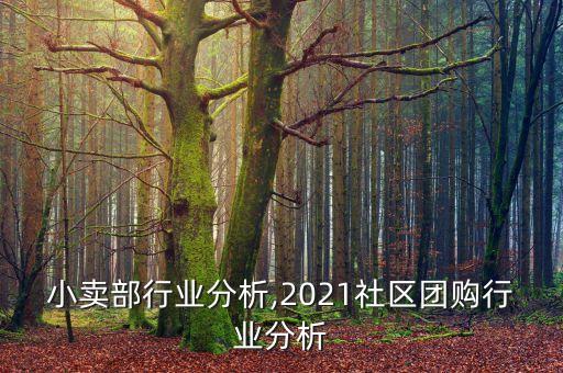 社区小卖部行业分析,2021社区团购行业分析