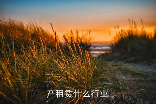 不动产租赁什么行业