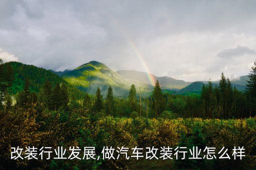 汽车改装行业发展,做汽车改装行业怎么样