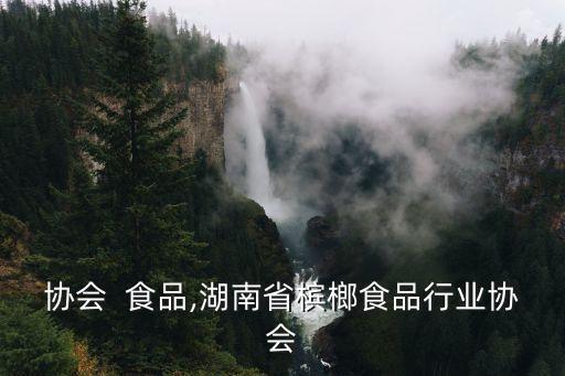 行业协会  食品,湖南省槟榔食品行业协会