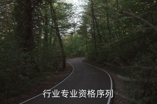 通信行业专业资格序列