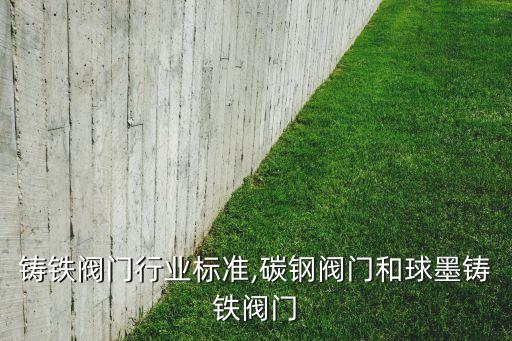 球墨铸铁阀门行业标准,碳钢阀门和球墨铸铁阀门