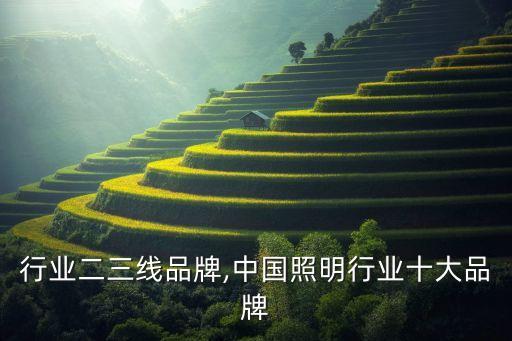 照明行业二三线品牌,中国照明行业十大品牌