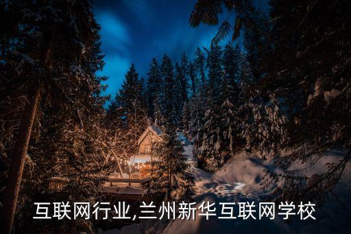 兰州互联网行业,兰州新华互联网学校