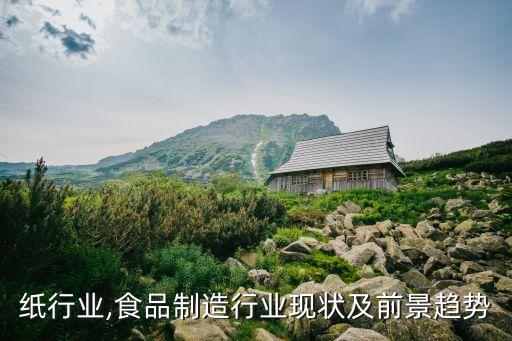 食品纸行业,食品制造行业现状及前景趋势
