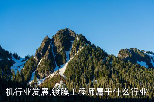 镀膜机行业发展,镀膜工程师属于什么行业