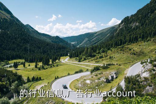 广告的行业信息,广告行业account