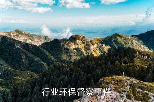 染料行业环保督察事件