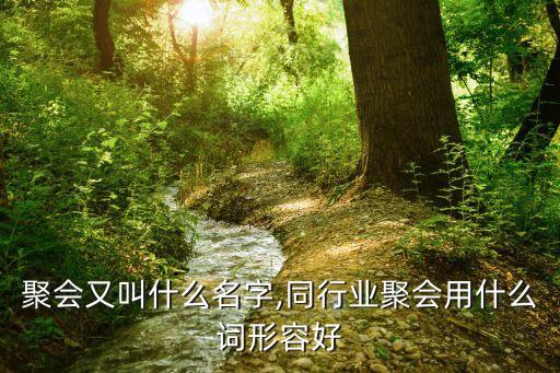 行业聚会又叫什么名字,同行业聚会用什么词形容好