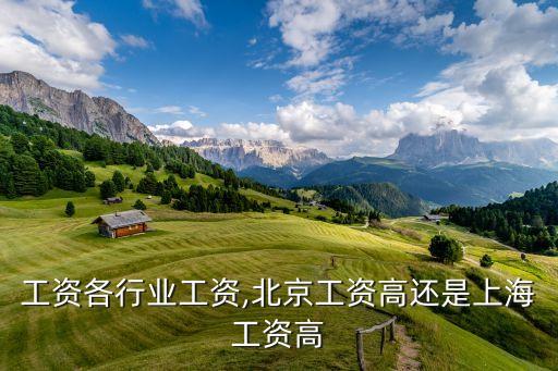 上海工资各行业工资,北京工资高还是上海工资高