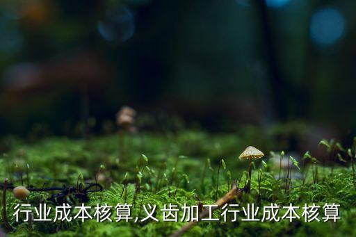 冶炼行业成本核算,义齿加工行业成本核算