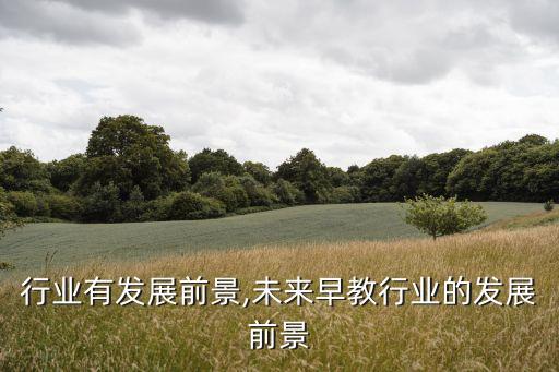 早教行业有发展前景,未来早教行业的发展前景