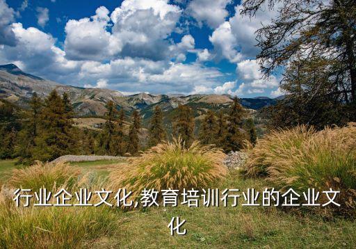 钢材行业企业文化,教育培训行业的企业文化