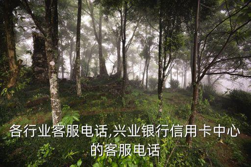 全国各行业客服电话,兴业银行信用卡中心的客服电话